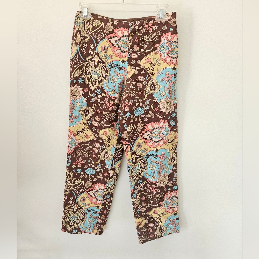 Loft silk printed pants